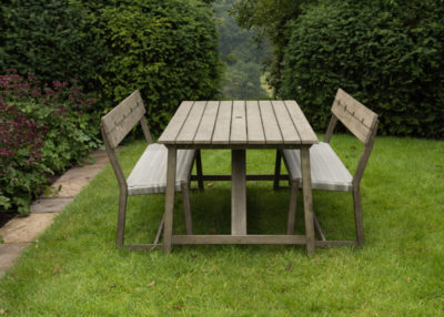 Oban Rattan Dining Set 1 table & 2 benches